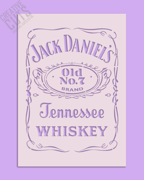 Jack Daniels Label Stencil